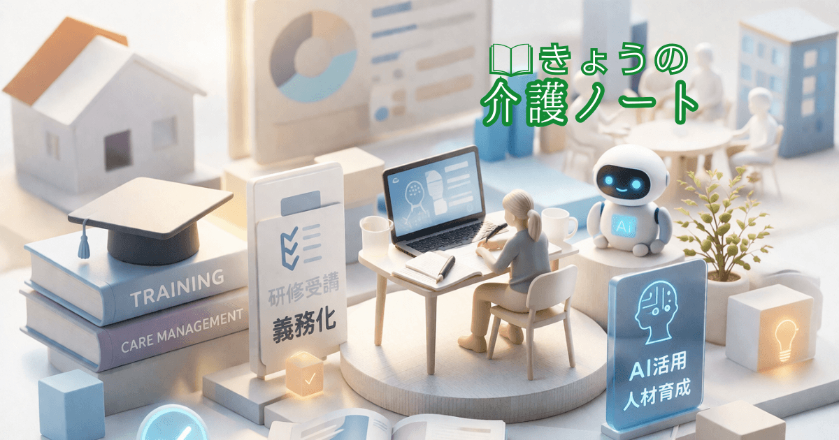 ケアマネ研修義務化とAI活用人材育成 | きょうの介護ノート 2026/04/14